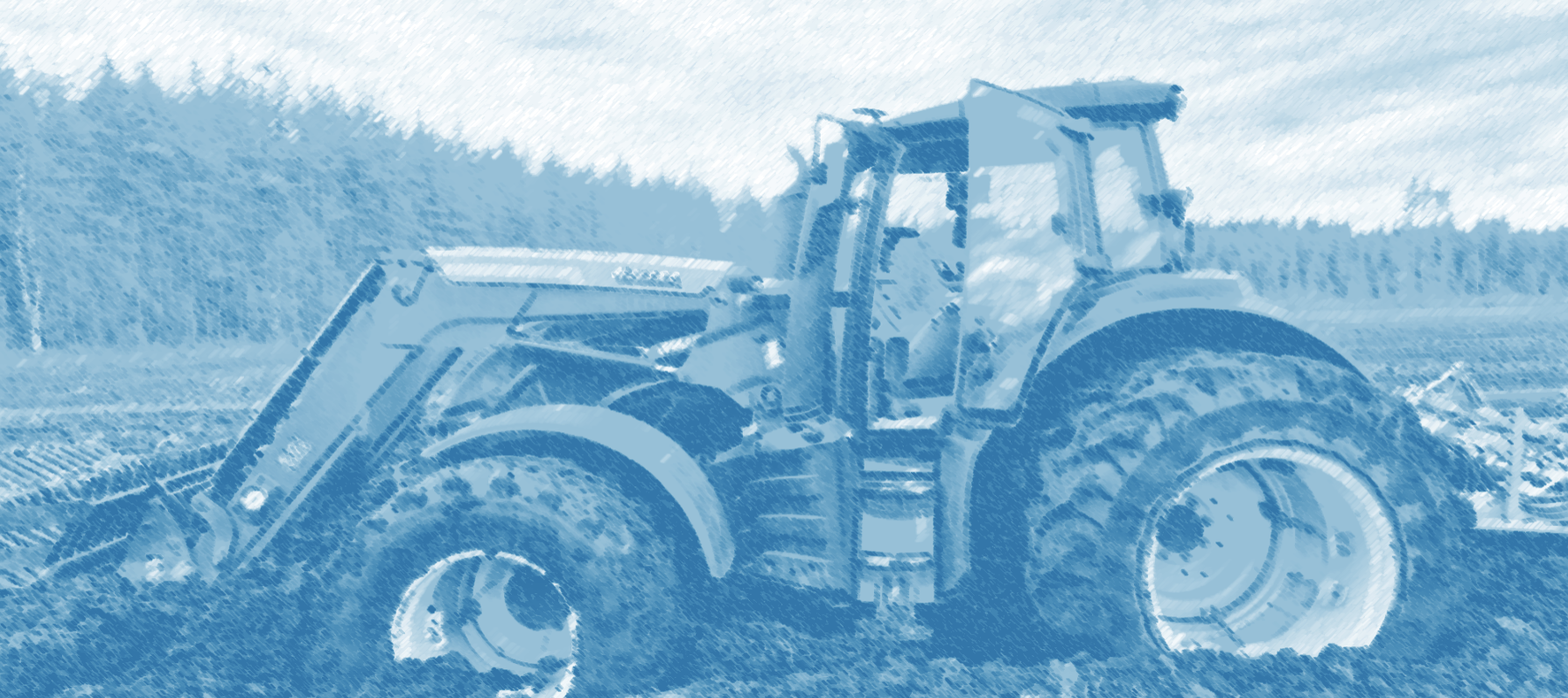 Tractor stuck in field